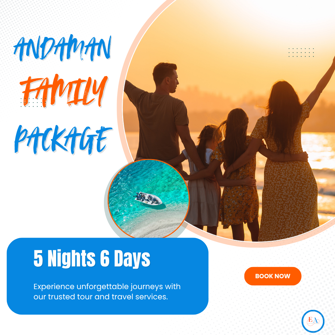 5 Nights 6 Days Andaman Family Holiday Package – Unforgettable Island Getaway Destinations Covered: Port Blair | Havelock Island | Neil Island