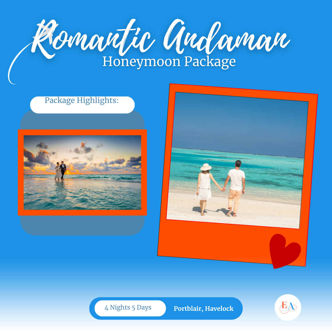Andaman couple packages 4 N / 5 D HONEYMOON PACKAGE