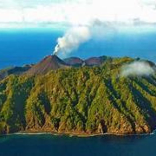 Scenic view of Barren Island
